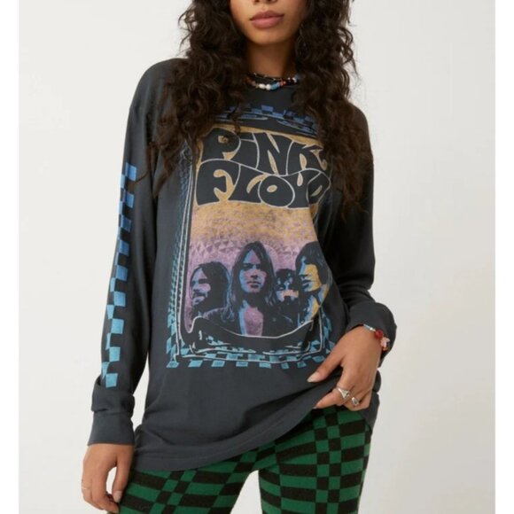 DAYDREAMER PINK FLOYD Speak To Me Graphic Band Tee Sz S Black Multicolor Cotton - Picture 1 of 6